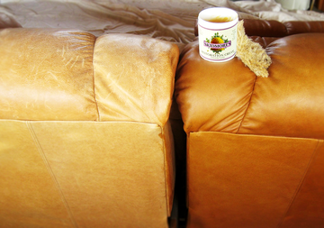 Don't throw out your favorite old leather couch!