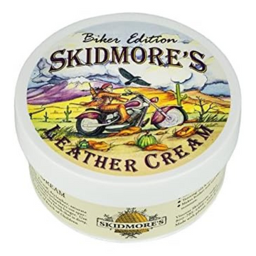 Skidmore's Biker Edition Leather Cream | All Natural Non Toxic Formula is a Cleaner and Conditioner, Protects Your Motorcycle Leather | Made in USA