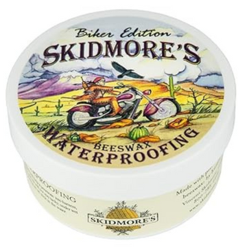 Skidmore's Biker Edition Beeswax Waterproofing Cream | All Natural Formula Protects Your Leather Gear | Made in The U.S.A. | 6 Ounces