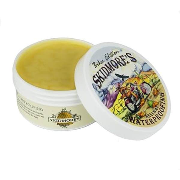 Skidmore's Biker Edition Leather Care Gift Set - Cream & Waterproofer For Motorcycle Gear, Made In USA