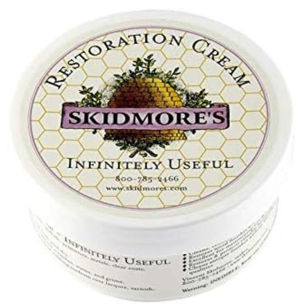 Skidmore's Restoration Cream | Leather Repair Cream for Furniture, Leather Conditioner, Softener | Leather Restoration Cream will Restore Antique Wood | Non-Toxic Formula, Made in USA