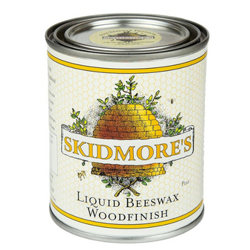 Skidmore's Premium Liquid Beeswax Wood Finish | Natural Non Toxic Formula Will Polish, Condition, Restore Interior Wood | Repair a Scratch, Restores Furniture, Hardwood Floor Restorer | 1 Pint