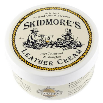 Skidmore's Original Leather Cream | 100% Natural Non Toxic Water Repellent Formula is a Cleaner and Conditioner | Repair a Horse Saddle, Riding Boots, Jacket, Gloves, Chaps, Shoes, Belt